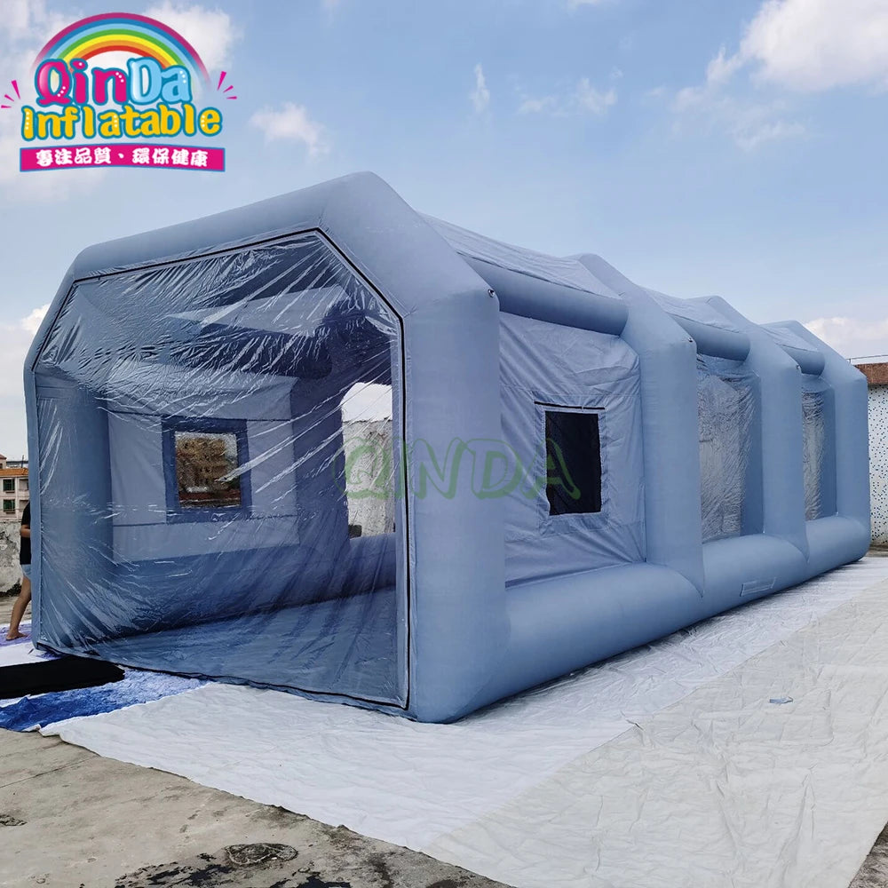 Mobile Auto Inflatable Spray Paint Booth Machine / Movable Car Painting Room