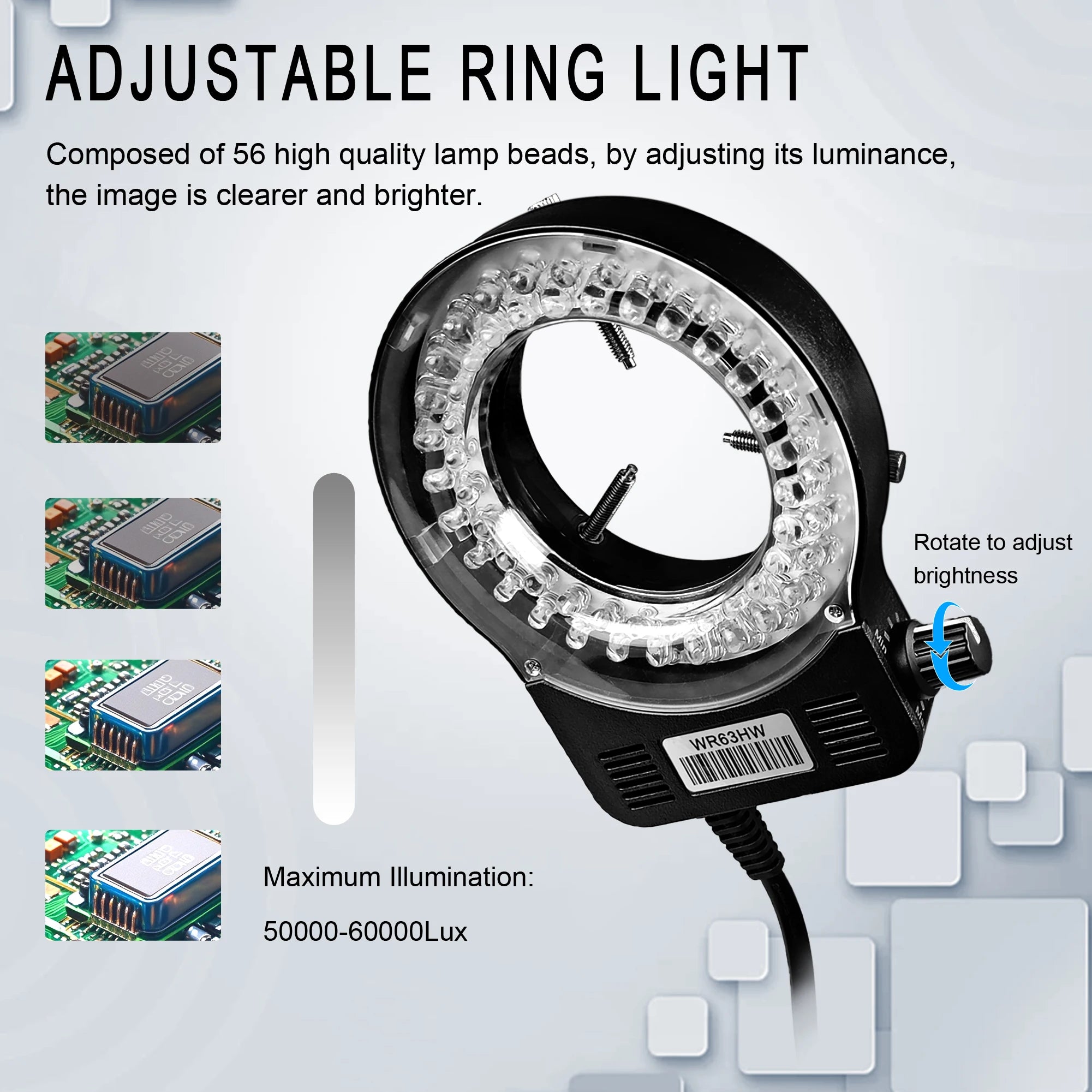 130X 150X 180X 215X C-Mount Zoom Lens Electronic Digital Microscope 4K 48MP HD Video Recording Industrial Cameras Repair Tools