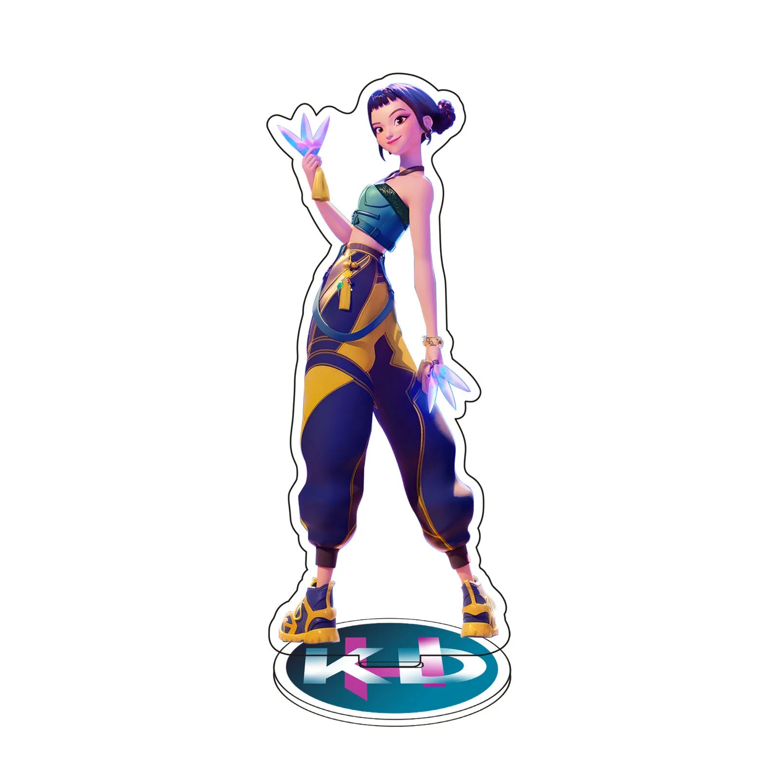 3PCS KPop Demon Hunters Superstar Rumi Mira Zoe Acrylic Standing Plates Decoration Ornament For K-pop Fans Birthday Party Gift