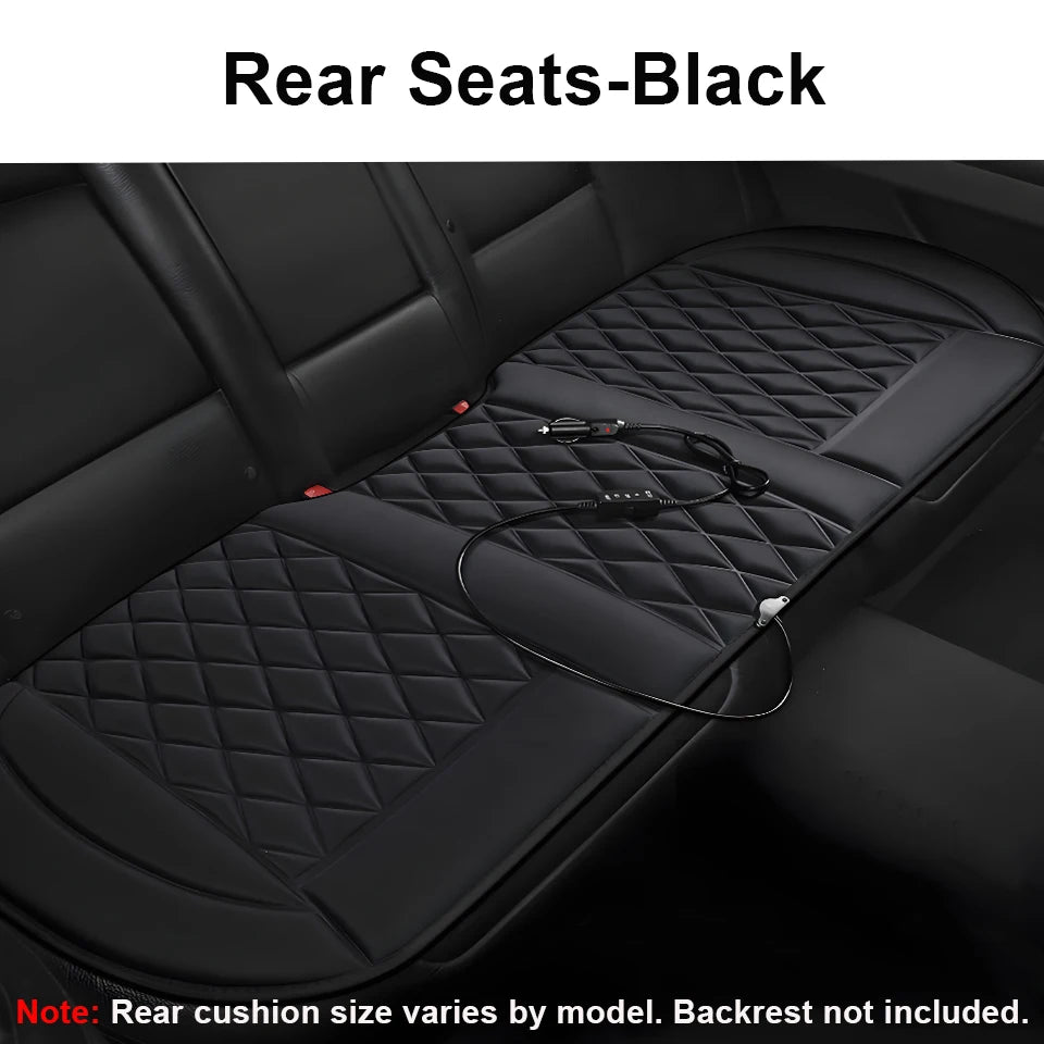 12V Universal Car Heated Seats Cushion Fast Heating Car Seat Covers Warm Winter Car Accessories Heating Pads Available Black＆Red