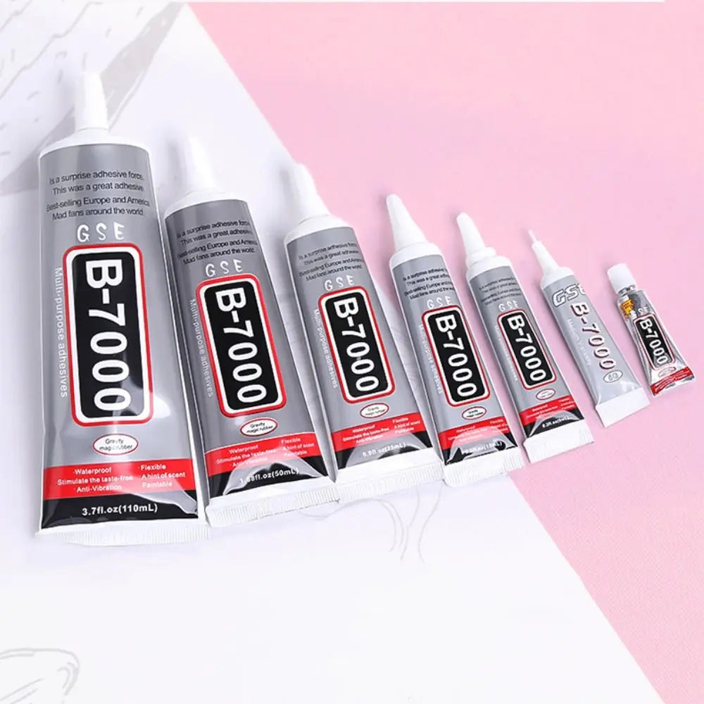3/5/9/15ml B7000 Glue Transparent Crystal Glue Multifunctional Toothpaste Glue Phone Adhesive DIY Repair Glue Accessories