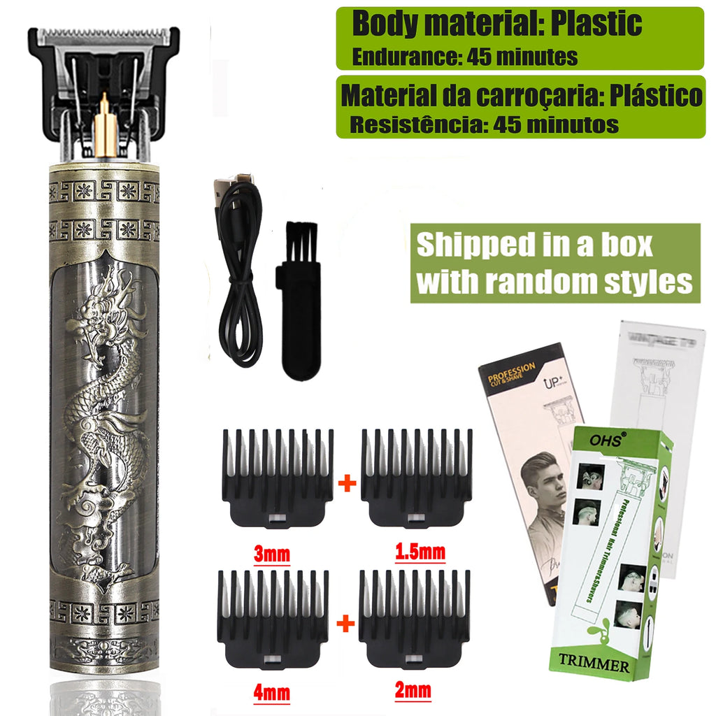 Vintage T9 Hair Clipper Beard Shaving Body Hair Trimmer Clippers Electric Men Haircut Machine 0mm Barber Shaver