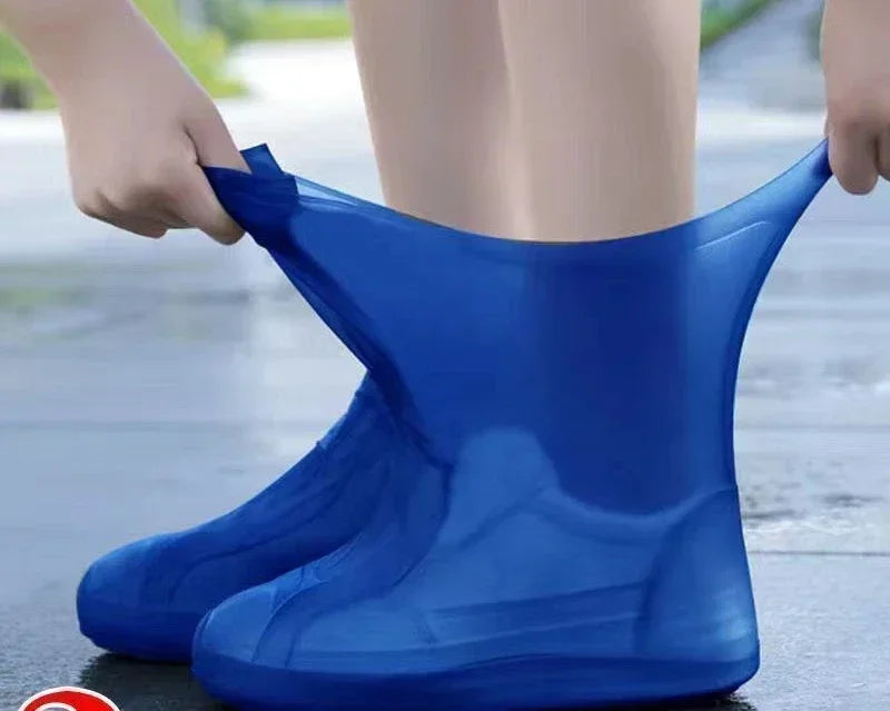 Waterproof Silicone Shoe Covers Protector Anti-Slip Boot For Outdoor Rainy Day Reusable Non-Slip Wear-Resistant Rain Shoe Covers