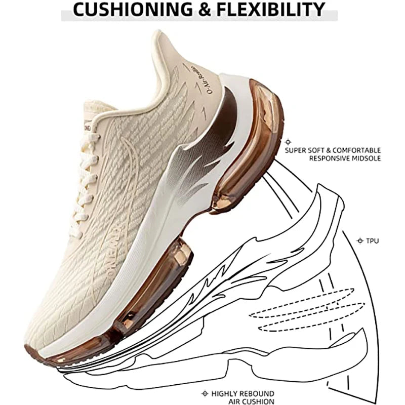 ONEMIX 2025 New Running Shoes for Men Air Cushion Athletic Couple Trainers Sport Runner Shoes for Outdoor Women Walking Sneakers