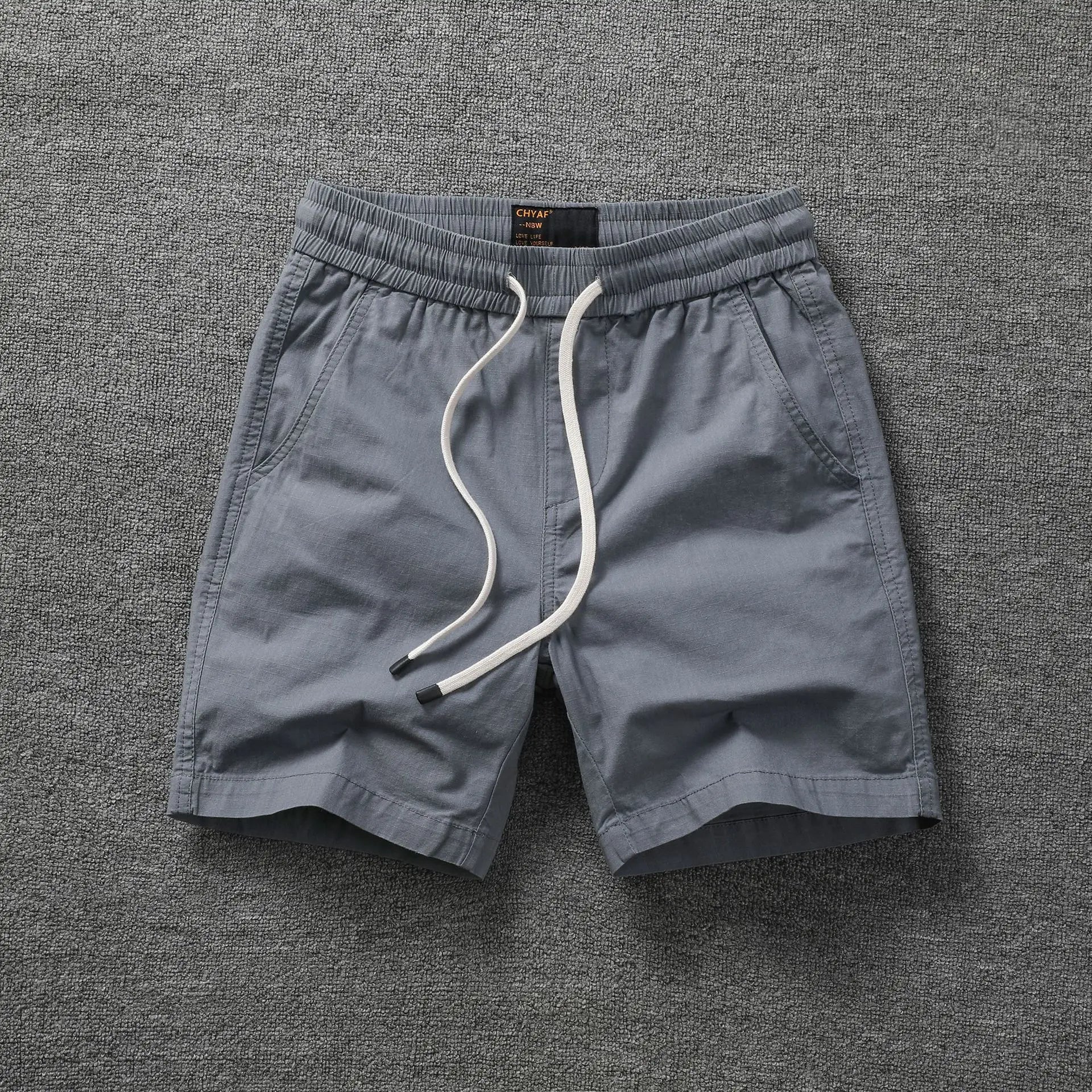 European 2024 Stylish simplicity Men Fashion Zipper Pockets Shorts Men's Cargo Bottom Royal Blue Casual Classic Basic Shorts New