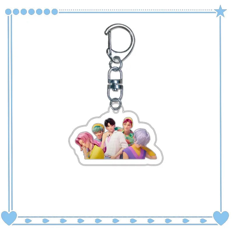 Kpop DemonHunt Collectible keychain fans merch goods  Backpack decorations wallet pendants gifts small gifts