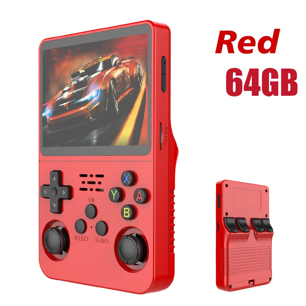 128GB R36S Retro Handheld Video Game Console 3.5Inch IPS Screen Player Kid Portable Pocket Video Player Games Arkos System