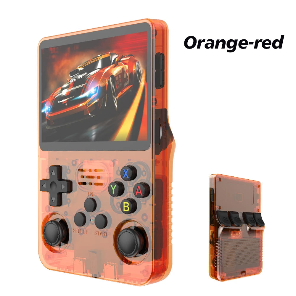 R36S Retro Video Handheld Game Console Linux System 3.5 in IPS Screen  3000mAH Battery 64G/128G TF Card Preinstalled Games
