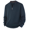 Plus Size 7XL 8XL Men's long-sleeve T-shirt half-zip sweatshirt new style for spring autumn casual V-neck Hoodies men's clothing