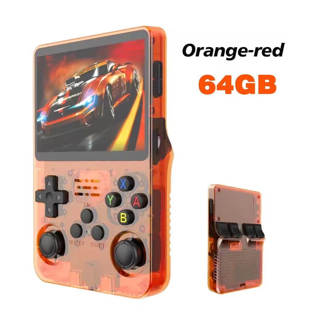 128GB R36S Retro Handheld Video Game Console 3.5Inch IPS Screen Player Kid Portable Pocket Video Player Games Arkos System