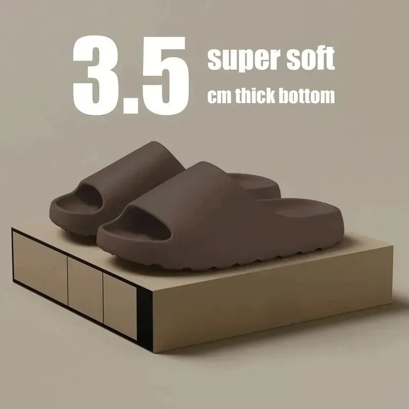 Coconut Slippers Feel like Stepping on Shit Thick-soled Sandals Summer New Non-slip Wearing Sandals