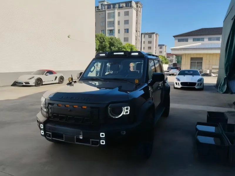 Car Roof Three-eye Spotlight Fit for JETOUR Traveler T2 2023-2025  Modified Auto LED Off-road Searchlight Exterior Accessories