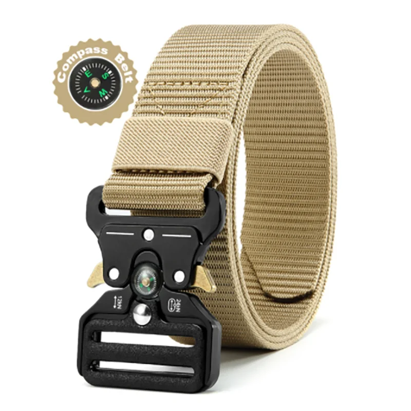 New Men's Tactical Nylon Multi-function Belt Retro Outdoor Adventure Belt Fashion Men's Waist Accessories Wholesale
