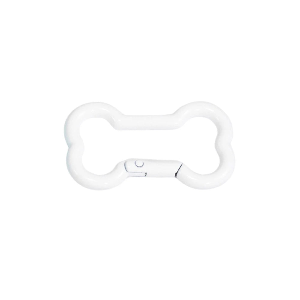 5 Pcs High Quality Zinc Alloy Spring Buckle Bone Shaped Metal Buckle DIY Keychain Hook Pendant Jewelry Accessories