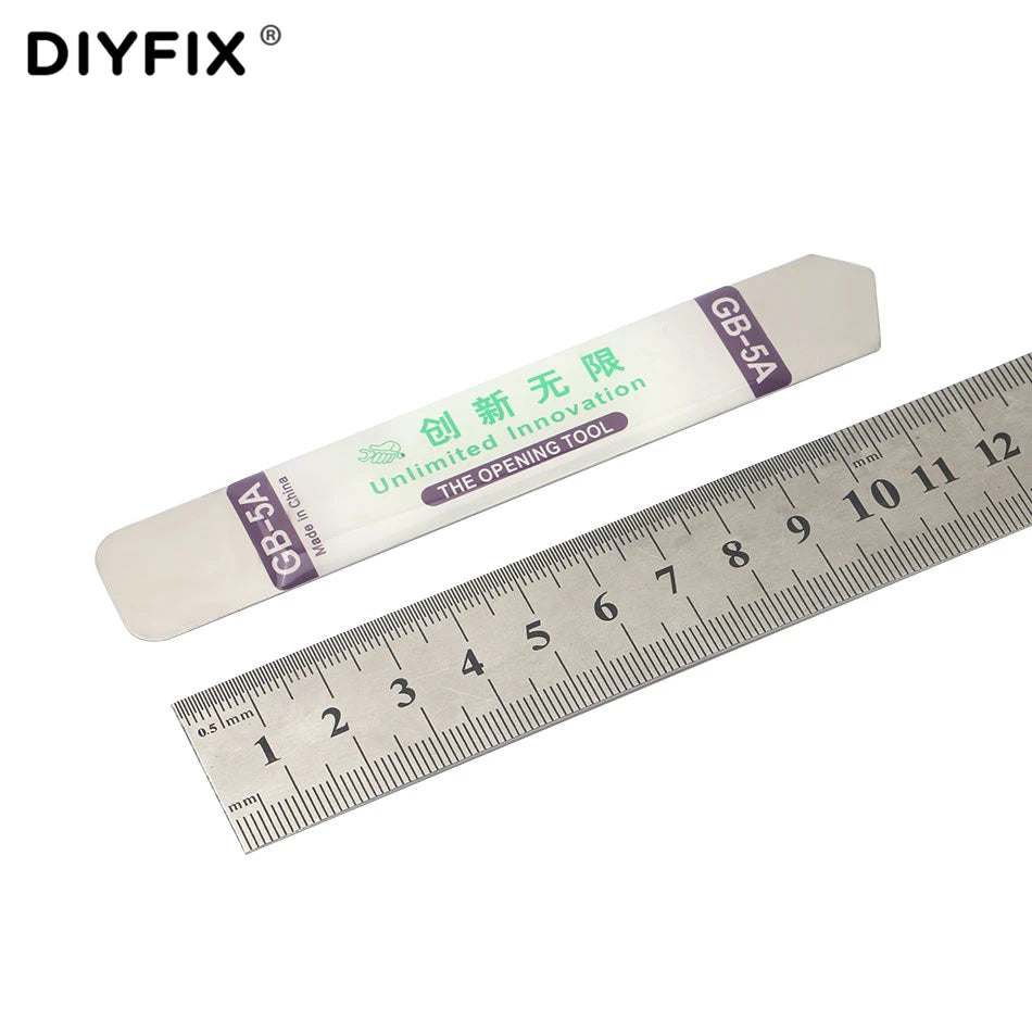 DIYFIX Stainless Steel Blade Soft Thin Pry Spudger Cell Phone Tablet Screen Battery Opening Tools for iPhone iPad Samsung Opener