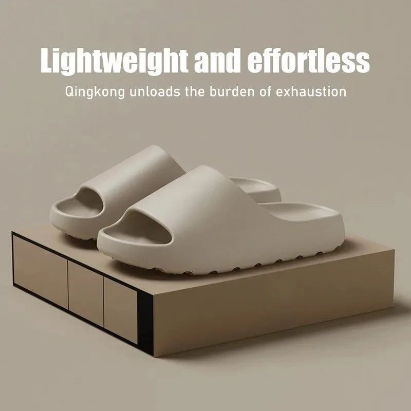 Coconut Slippers Feel like Stepping on Shit Thick-soled Sandals Summer New Non-slip Wearing Sandals