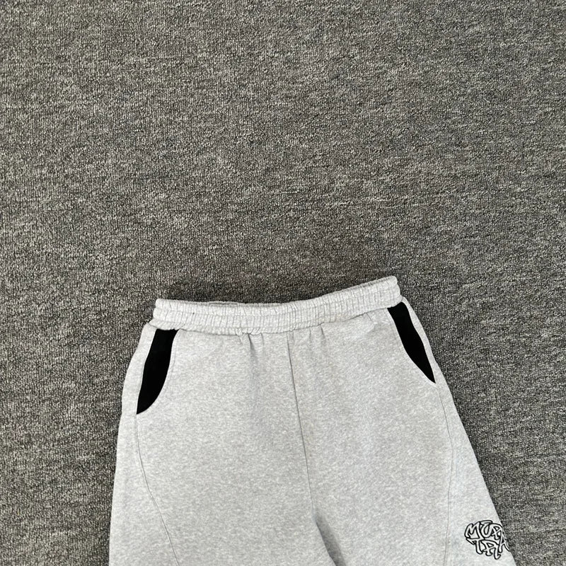 Men Women Unisex Casual Fashion Classic Logo Embroidery Mertra Sweatpants Best Quality Cotton Jogger Drawstring Gray Pants