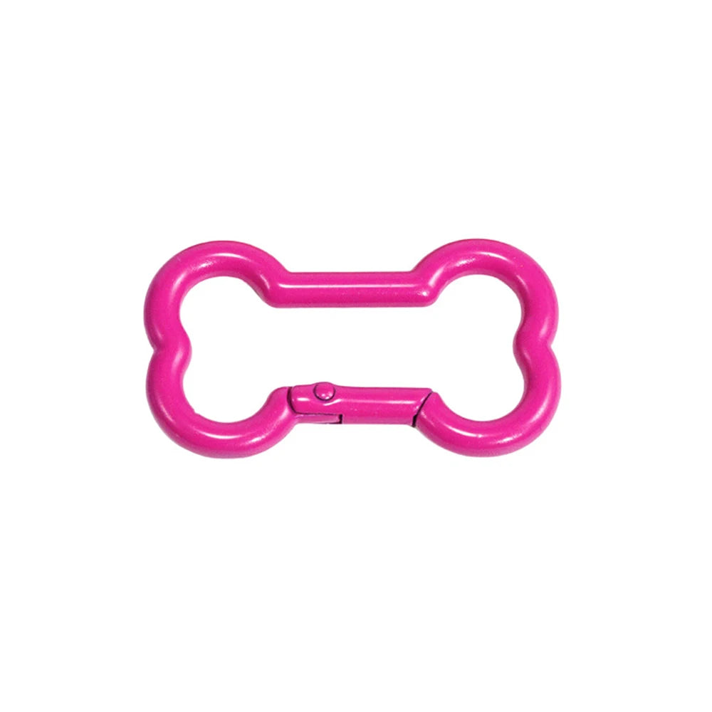 5 Pcs High Quality Zinc Alloy Spring Buckle Bone Shaped Metal Buckle DIY Keychain Hook Pendant Jewelry Accessories
