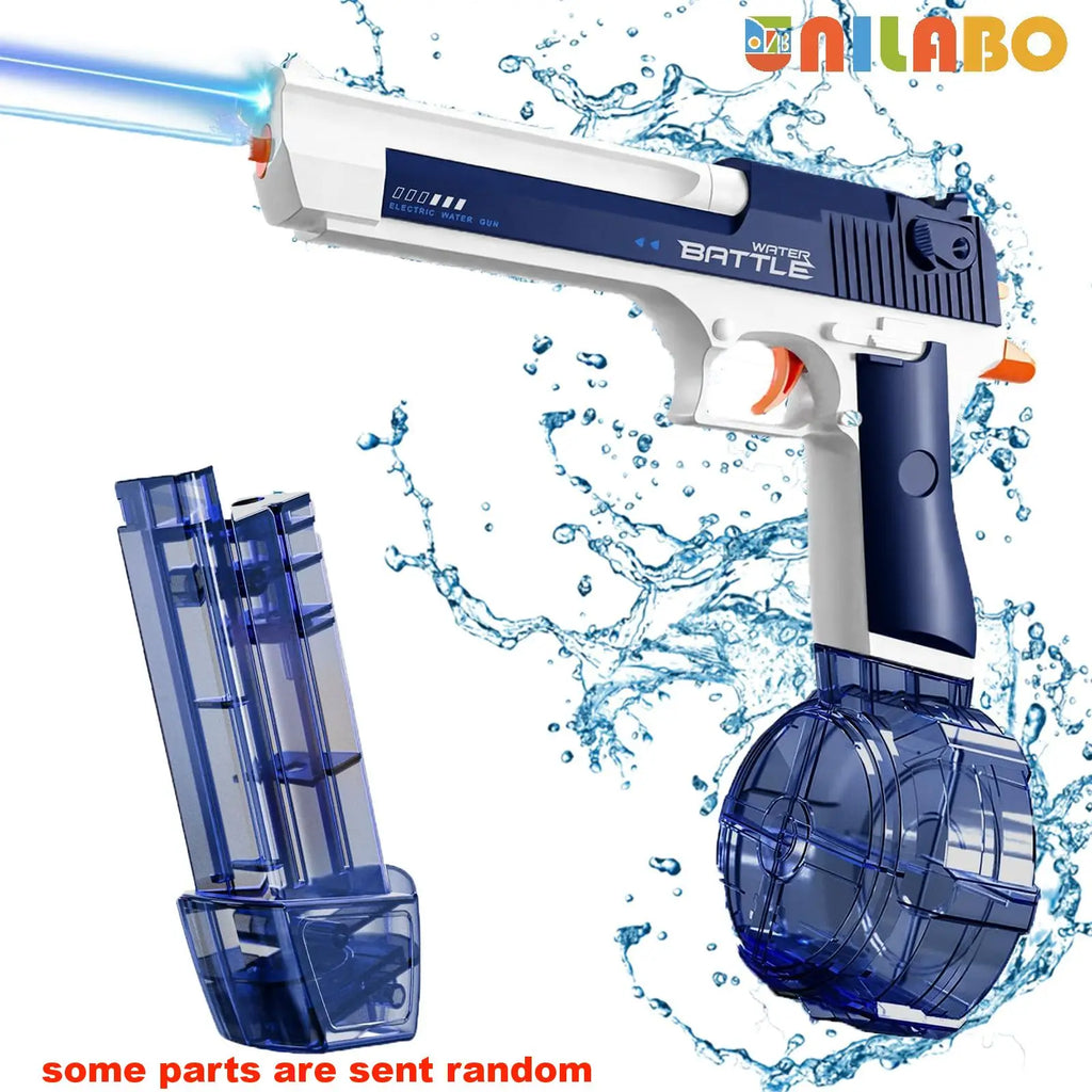 New Water Gun Electric Pistol Shooting Toy Full Automatic Outdoor Beach Gun Summer Water Beach Toy Play The Drum Magazine