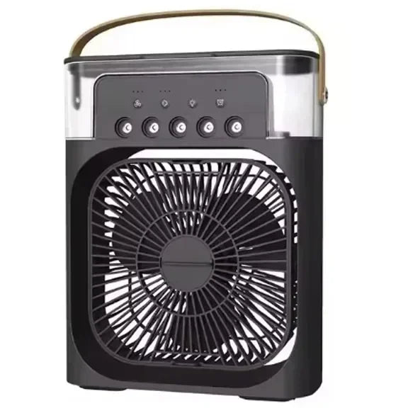 3 In 1 Portable Air Adjustment Humidifier Fan AIr Conditioner Household Small Air Cooler LED Night Lights Home Office Fans
