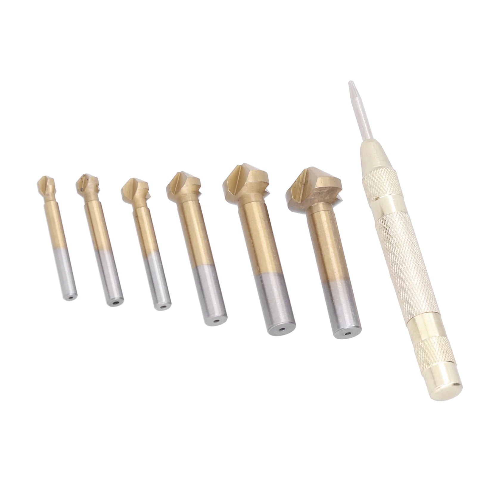 Countersink Center Punch Tool Counter Sinker Drill Bits Accurate 90 Degree Point for Reaming for Chamfering for Wood Drilling