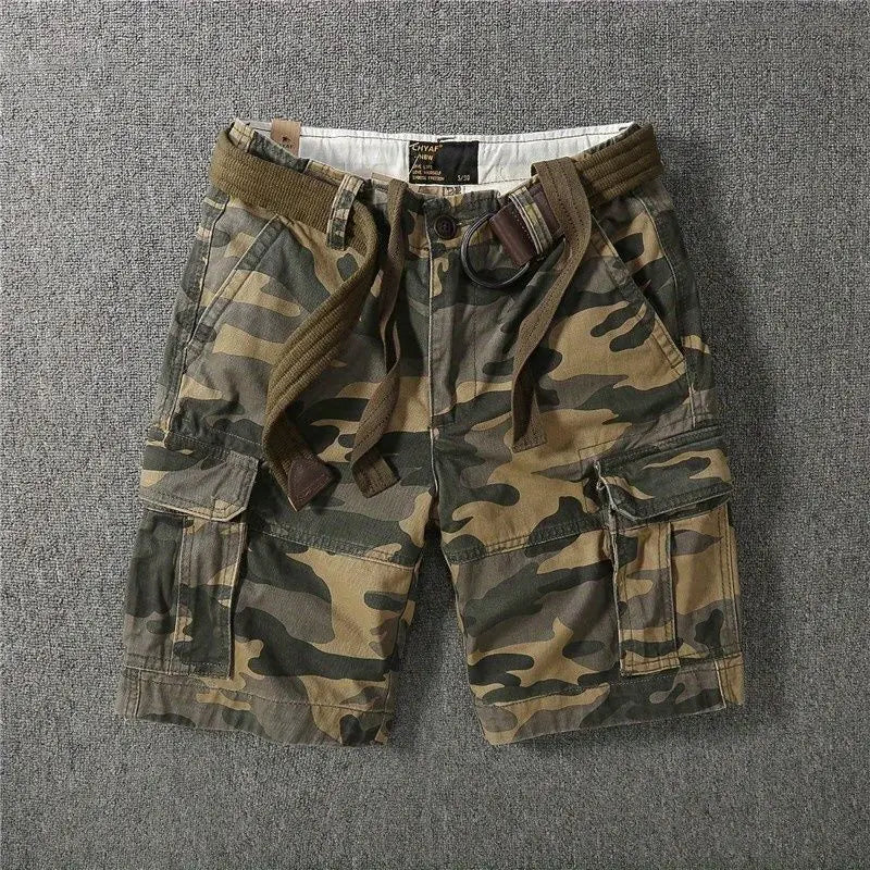 Male Short Pants with Pockets Solid Baggy Men's Cargo Shorts Vintage Y2k Nylon Streetwear Japanese Street Style Popular New In