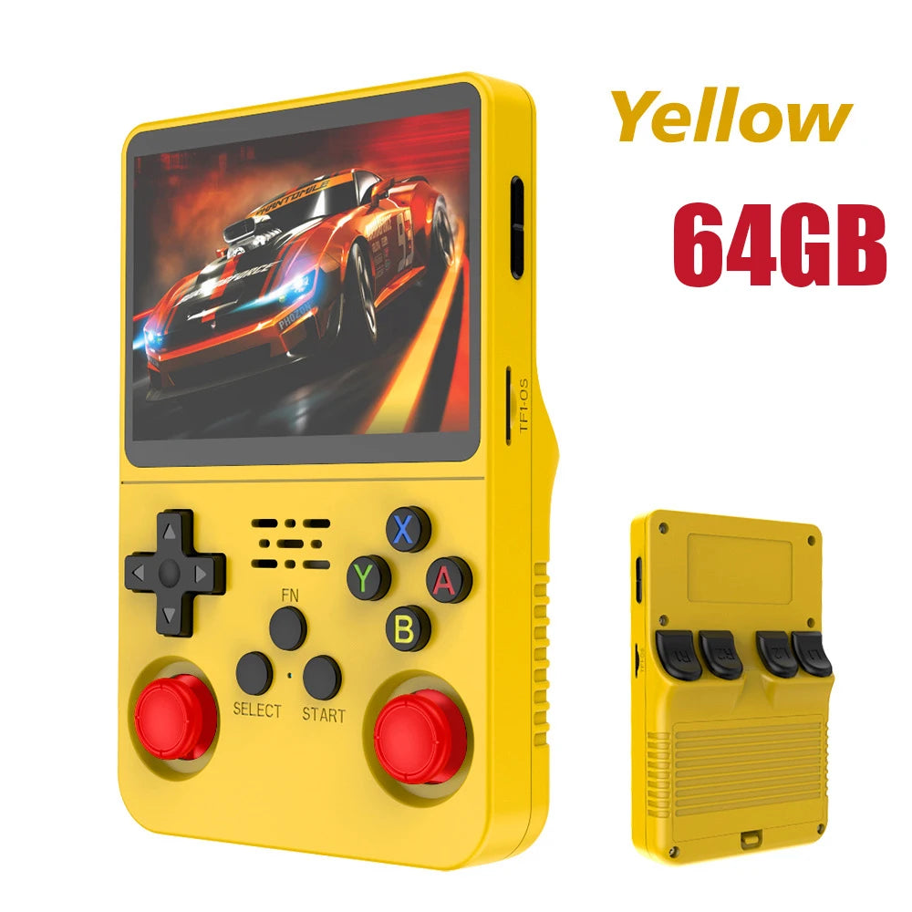128GB R36S Retro Handheld Video Game Console 3.5Inch IPS Screen Player Kid Portable Pocket Video Player Games Arkos System