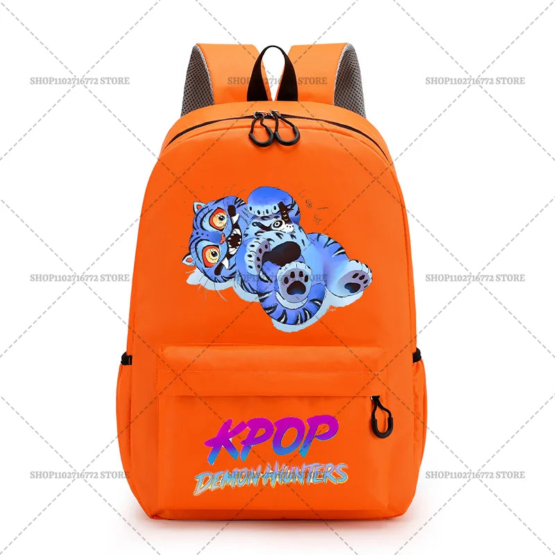 KPop Demon Hunters School Bag Student Large Capacity Laptop Backpack K-Pop DemonHunter Fans Gift Girls Knapsack Travel Backpacks
