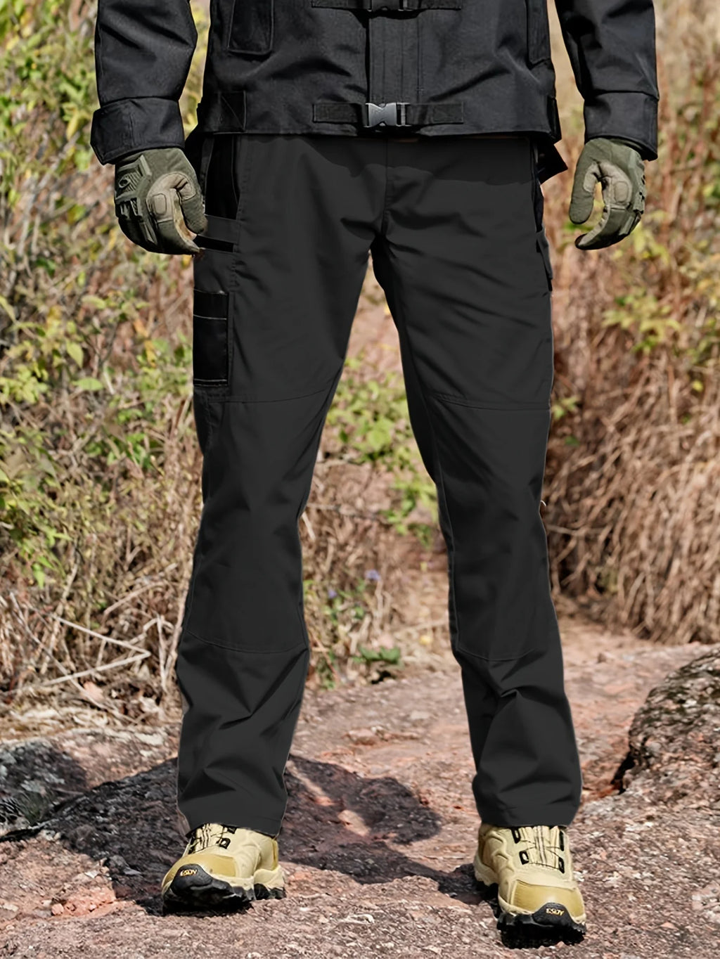 High Quality Men's Tactical Cargo Pants EU Plus Size Outdoor Casual Sports Pant Hiking Fishing Waterproof Multi-pocket Trousers