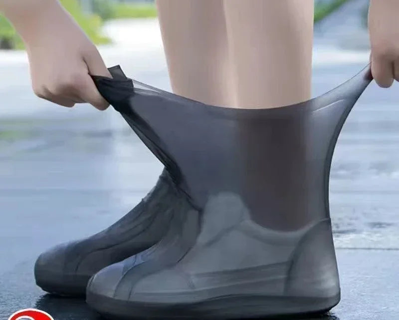 Waterproof Silicone Shoe Covers Protector Anti-Slip Boot For Outdoor Rainy Day Reusable Non-Slip Wear-Resistant Rain Shoe Covers