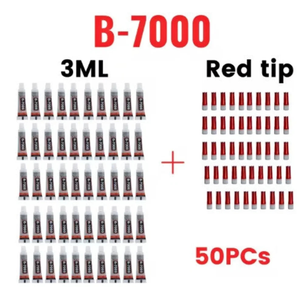 B-7000 3ML Clear Contact Phone Repair Adhesive B7000 Glass Plastic Universal DIY Glue 5/10/20/50 Pieces B7000 Glue