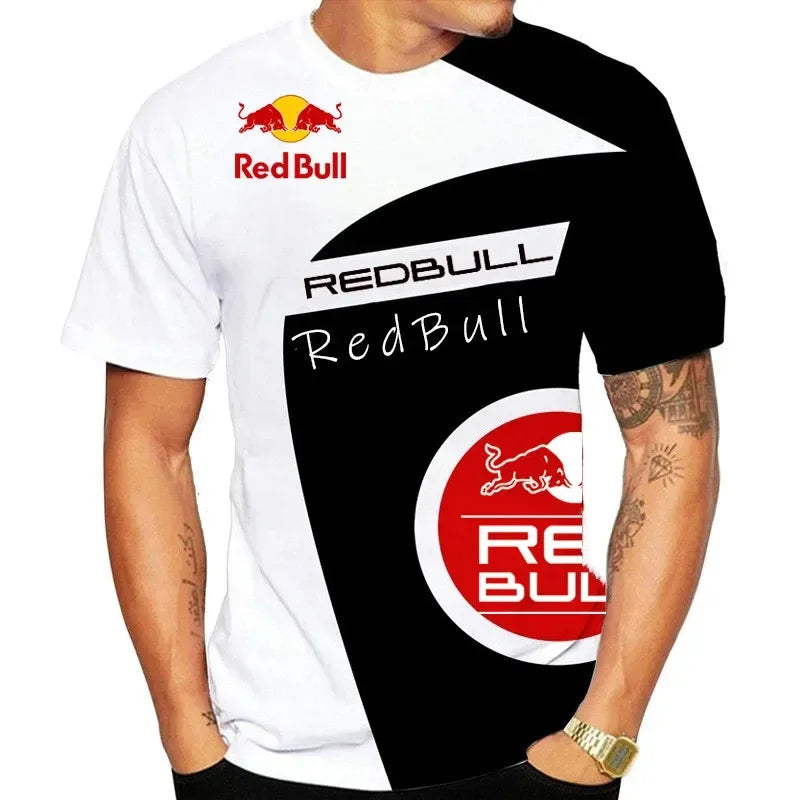 Red Bull Racing Men's 2025 Summer New Sports Quick-Drying T-Shirt Women's Breathable Outdoor Leisure Sports Tops