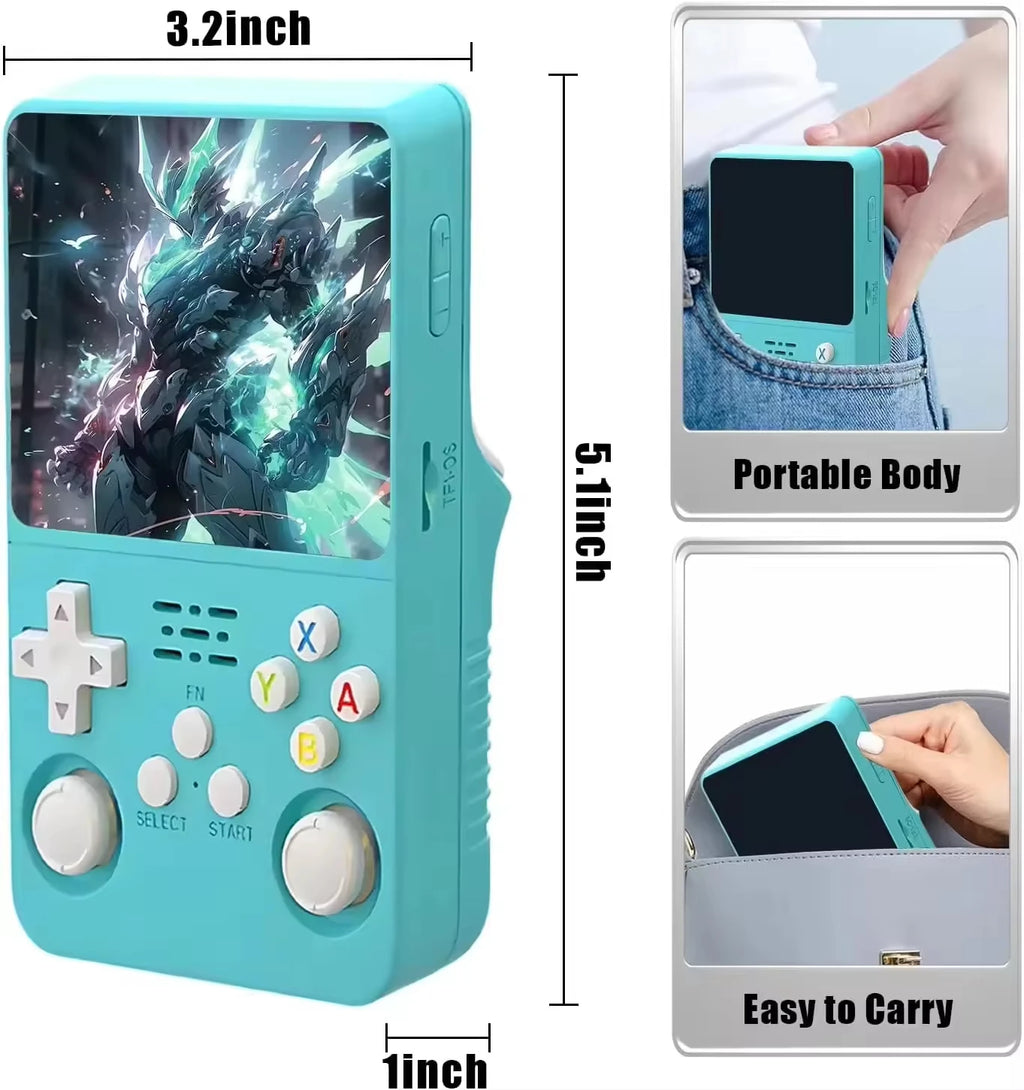 R36S Retro Handheld Video Game Console 3.5 Inch IPS Screen Storage 20000 Game Library Arkos Linux System Portable Pocket Player