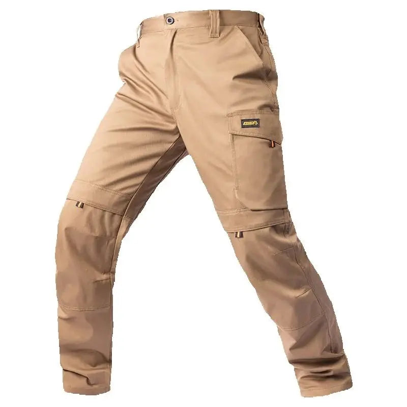 Summer Autumn Workwear Pants,Men Cargo Pants With External Tool Pockets, Plus Size Outdoor Trousers