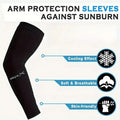Cooling arm sun sleeves 3 pairs set breathable fabric suit for hiking cycling fishing and daily sun care need