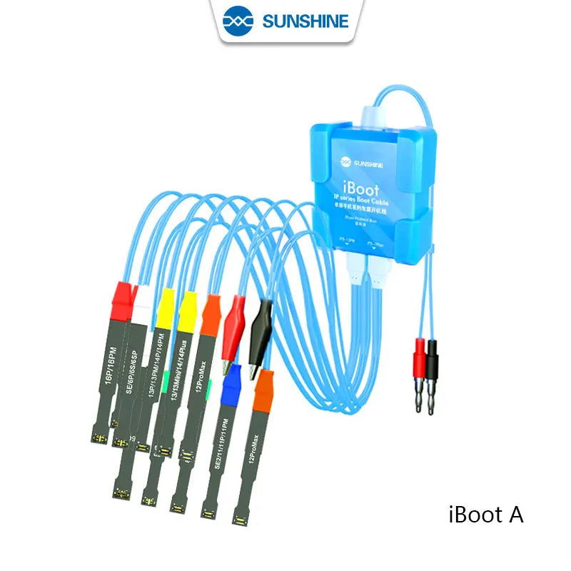 SUNSHINE iBoot-D 8V High-Voltage Power-On Cable Digital Display Type-C Output Dual-Battery Support for iPhone 6S-15PM & Android