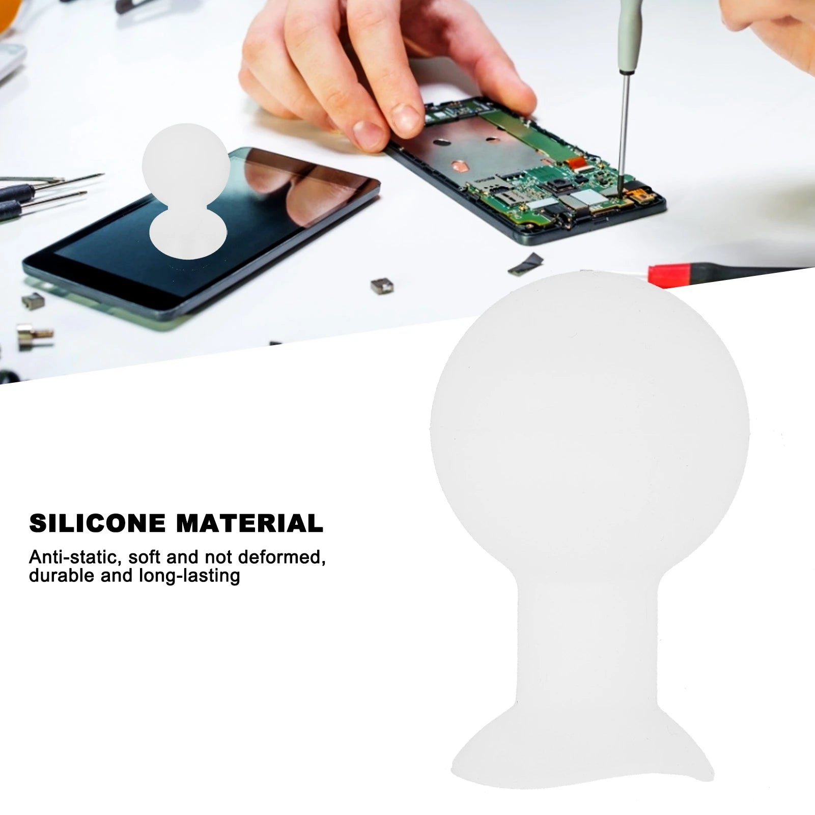 30mm Vacuum Suction Cup Anti-Static Silicone Screen Suction Ball Mobile Phone Repair Tool Cell Phone Accessory Phone Suction Cup