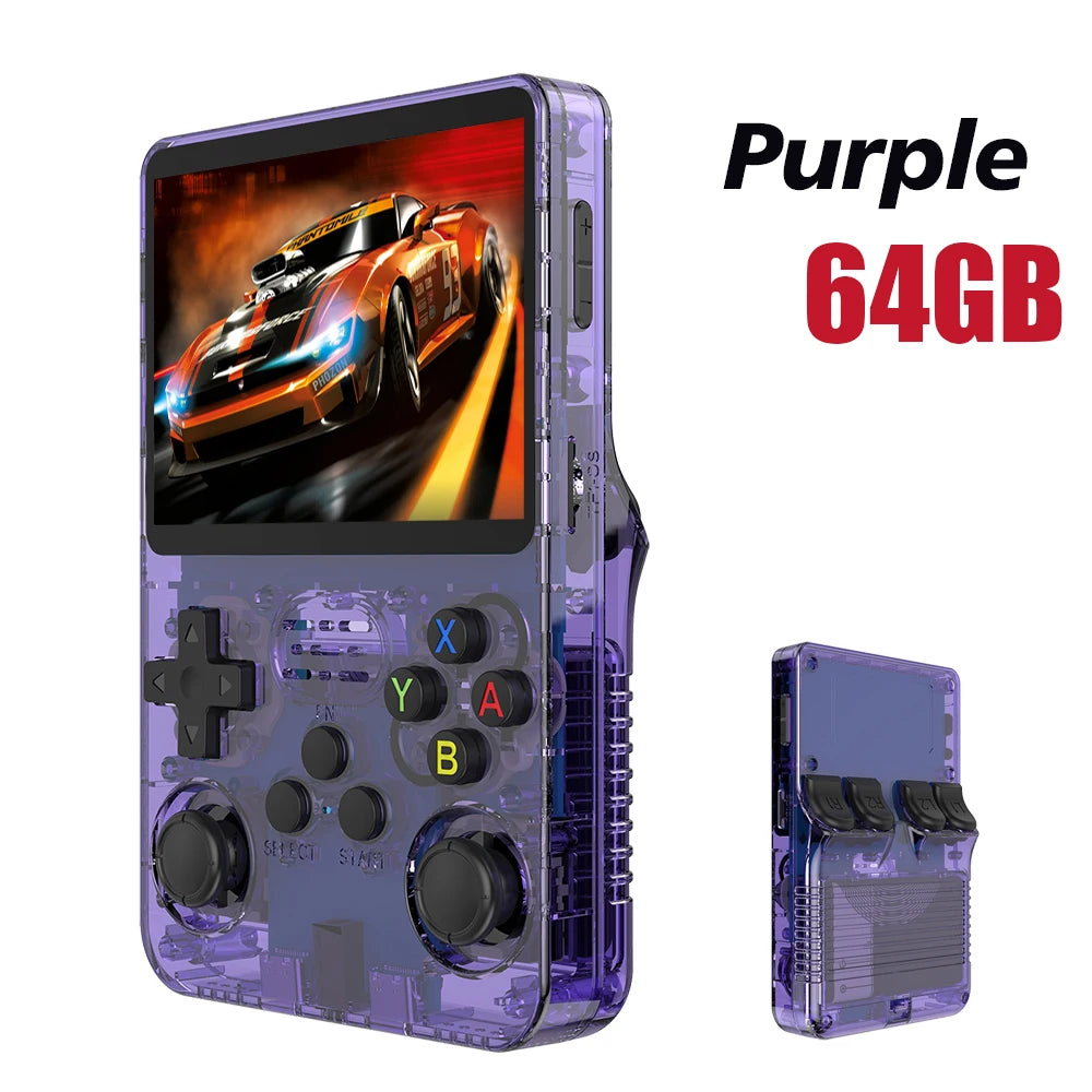 128GB R36S Retro Handheld Video Game Console 3.5Inch IPS Screen Player Kid Portable Pocket Video Player Games Arkos System