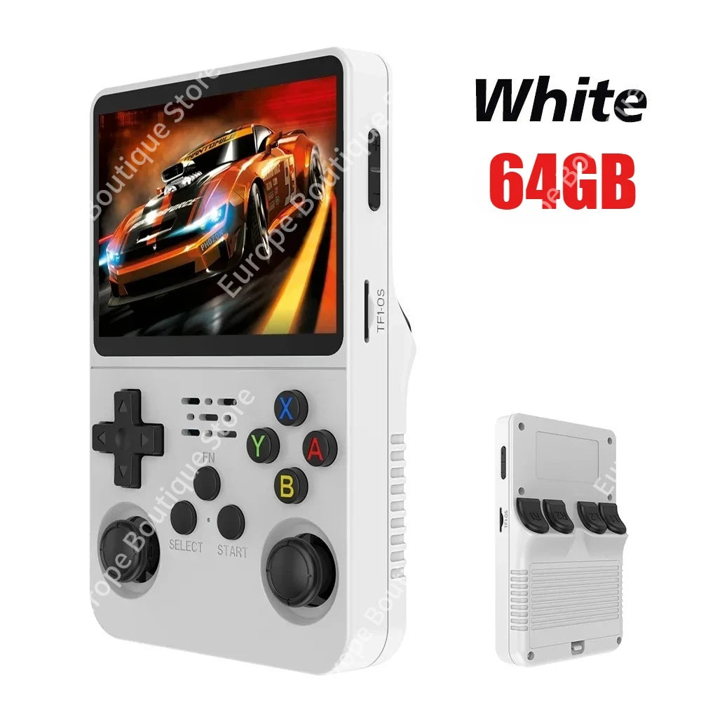 128GB R36S Retro Handheld Video Game Console 3.5Inch IPS Screen Player Kid Portable Pocket Video Player Games Arkos System