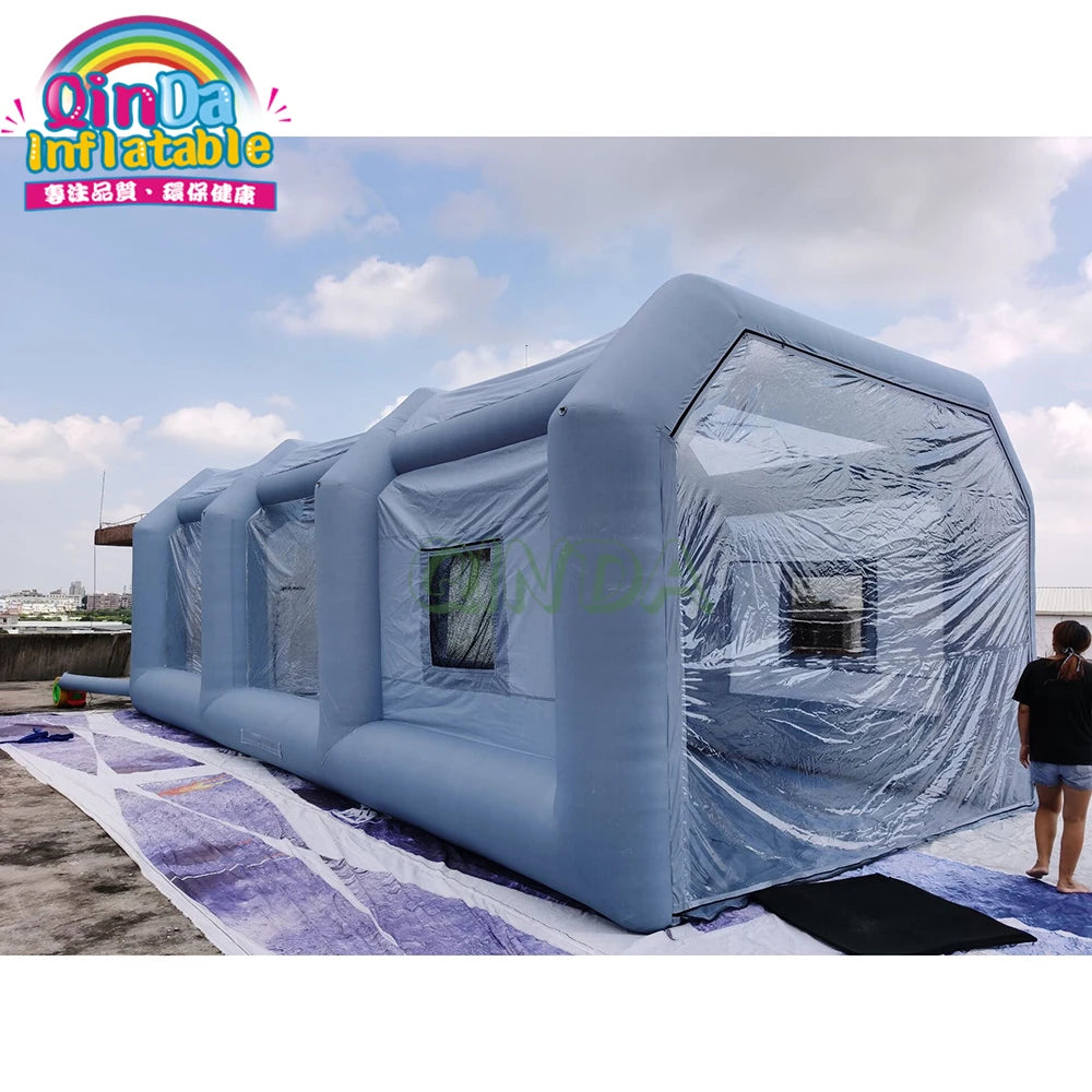 Mobile Auto Inflatable Spray Paint Booth Machine / Movable Car Painting Room