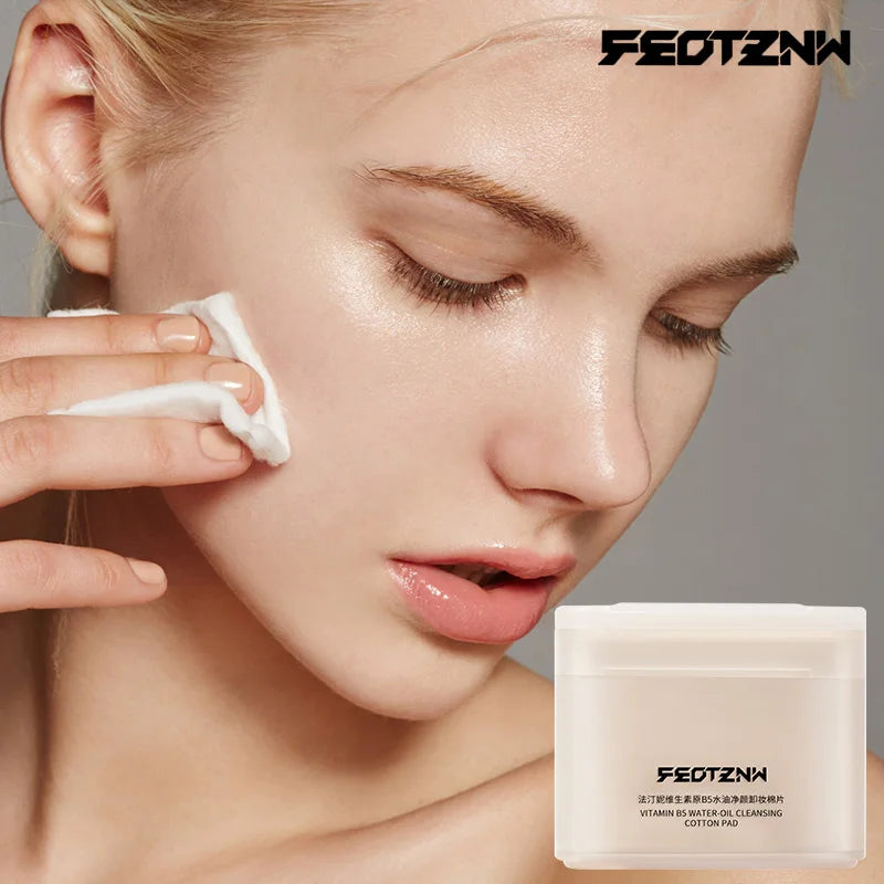 Feotznw Vitamin Water and Oil Cleansing and Makeup Remover Cotton Pads (Canned) are highly effective in removing makeup,