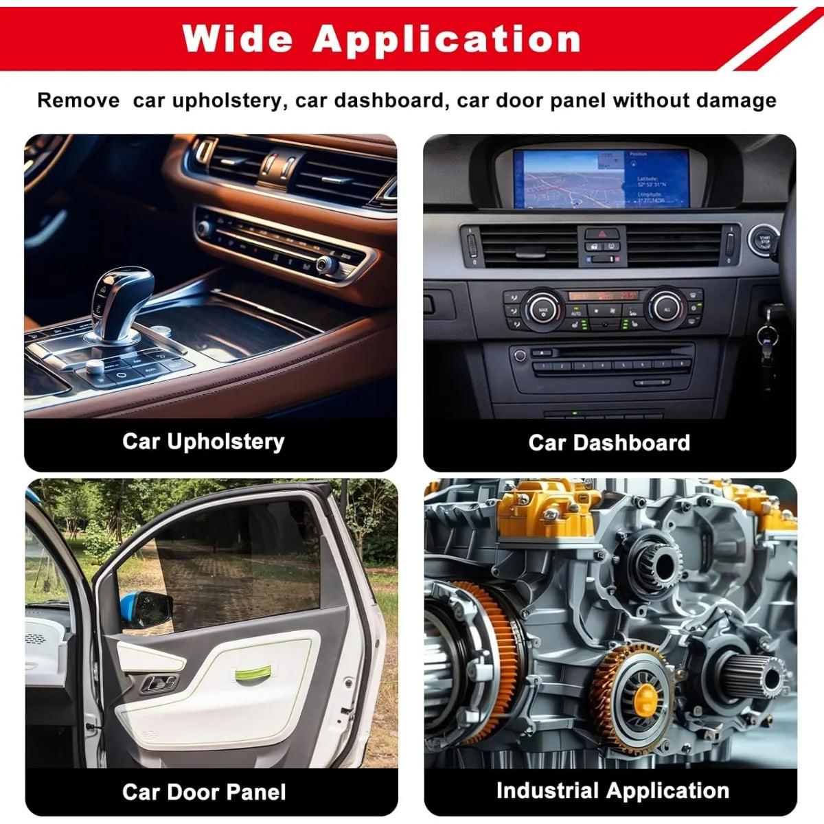 Auto Clip Pliers Set, 3PC Fastener Removal Tool for Car Door Dashboard Repair Kit