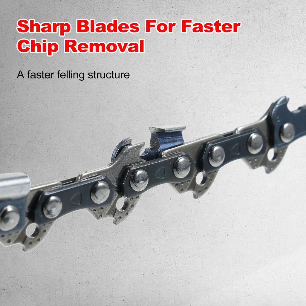 16 Inch Chainsaw Chain 3/8LP .050" 56DL  Easy Install Replacement Chain for Electric Chain Saws Wood Cutting