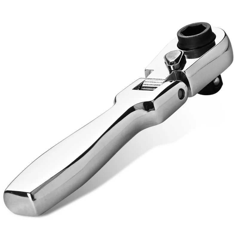 2024 New Hi-Spec Mini 2-in -1 Ratchet Torque Wrench Socket Wrench Spanner Hand Repair Tool Double-Ended Torque Pocket Hand Tool