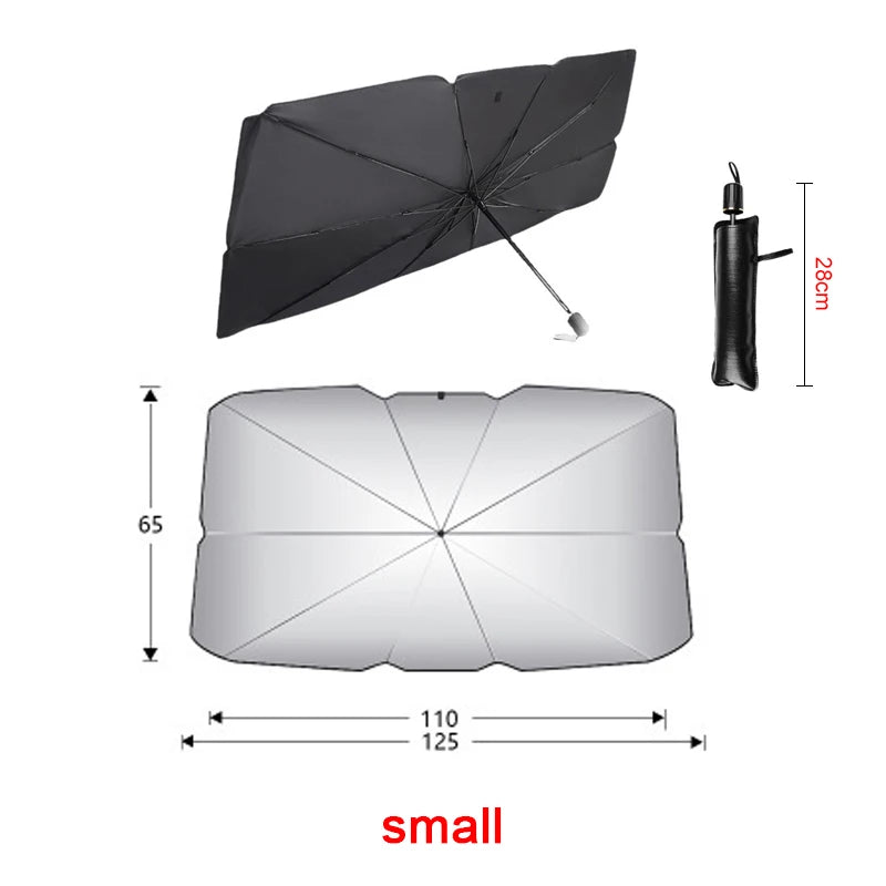 Car parasol Car parasol Retractable parasol Insulated front windshield parasol UV insulated parasol