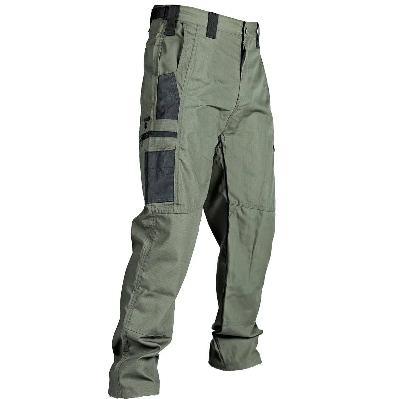 High Quality Men's Tactical Cargo Pants EU Plus Size Outdoor Casual Sports Pant Hiking Fishing Waterproof Multi-pocket Trousers