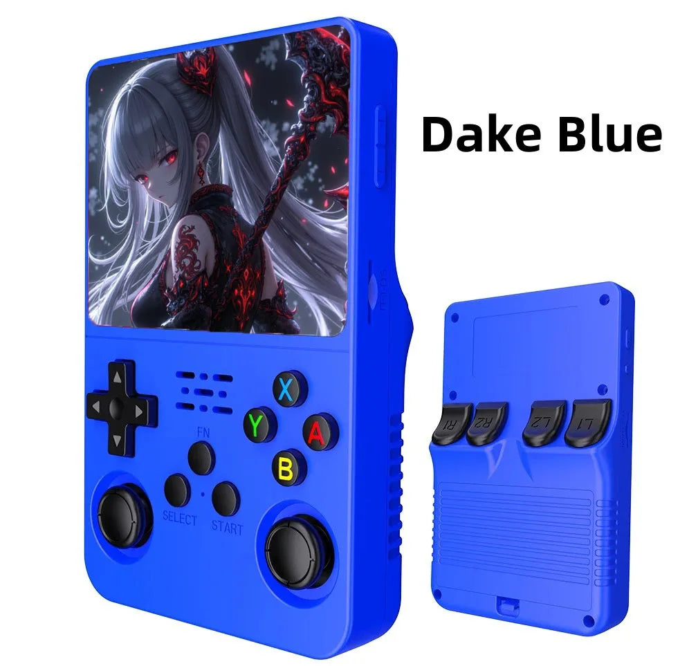 R36S Retro Video Handheld Game Console Linux System 3.5 in IPS Screen  3000mAH Battery 64G/128G TF Card Preinstalled Games