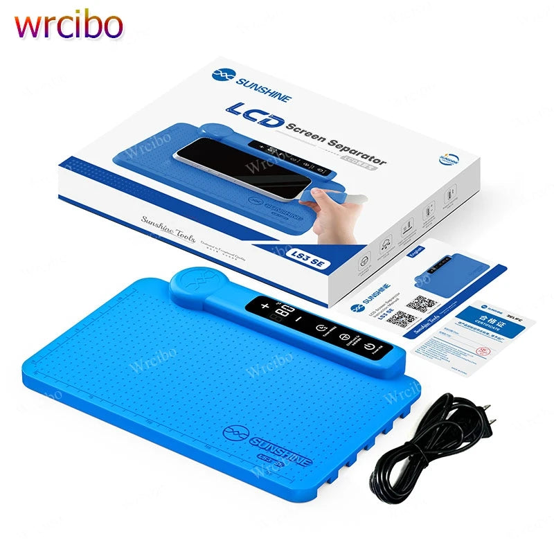 SUNSHINE LS3 SE LCD Screen Separator,Large Heating Area with Even Heat Distribution for Phone Screen Separation Removal Mat Tool