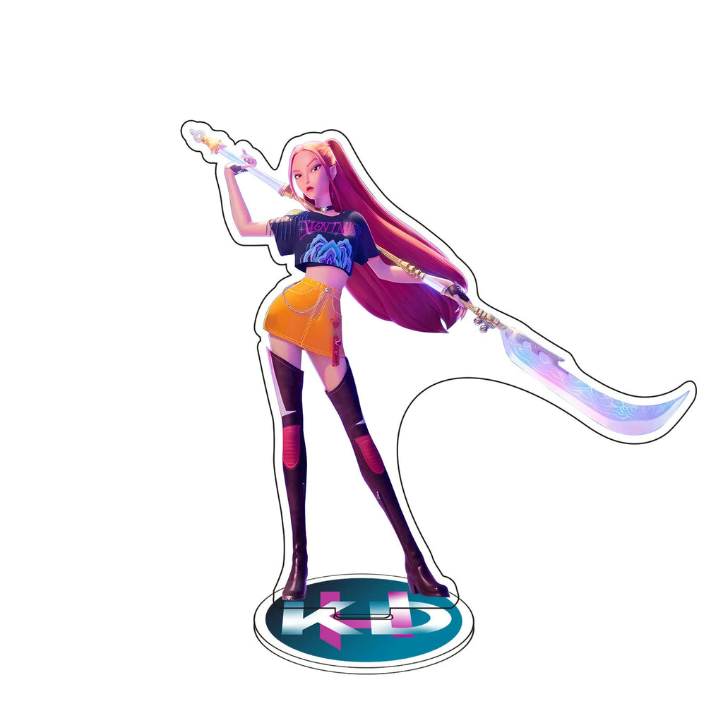 3PCS KPop Demon Hunters Superstar Rumi Mira Zoe Acrylic Standing Plates Decoration Ornament For K-pop Fans Birthday Party Gift