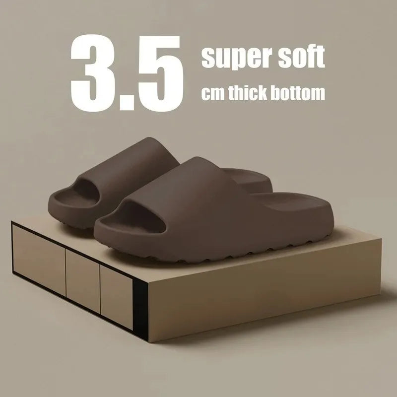 Coconut Slippers Feel like Stepping on Shit Thick-soled Sandals Summer New Non-slip Wearing Sandals
